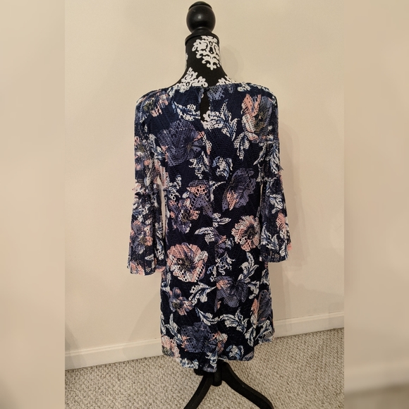 NWT Navy Blue and floral Westport dress - Picture 5 of 7